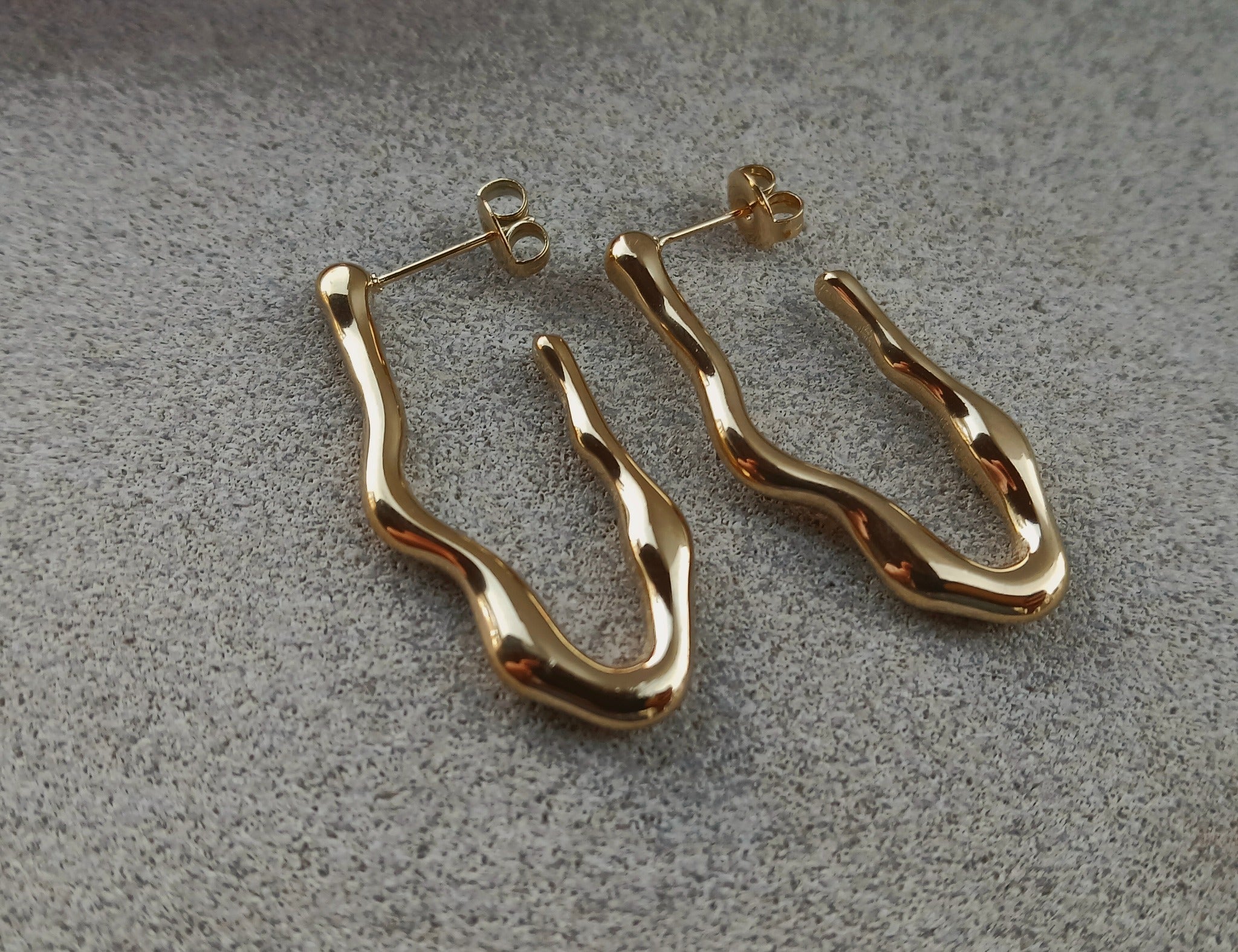 TIDAL GOLD EARRINGS