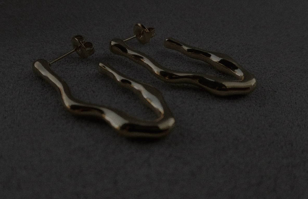 TIDAL GOLD EARRINGS