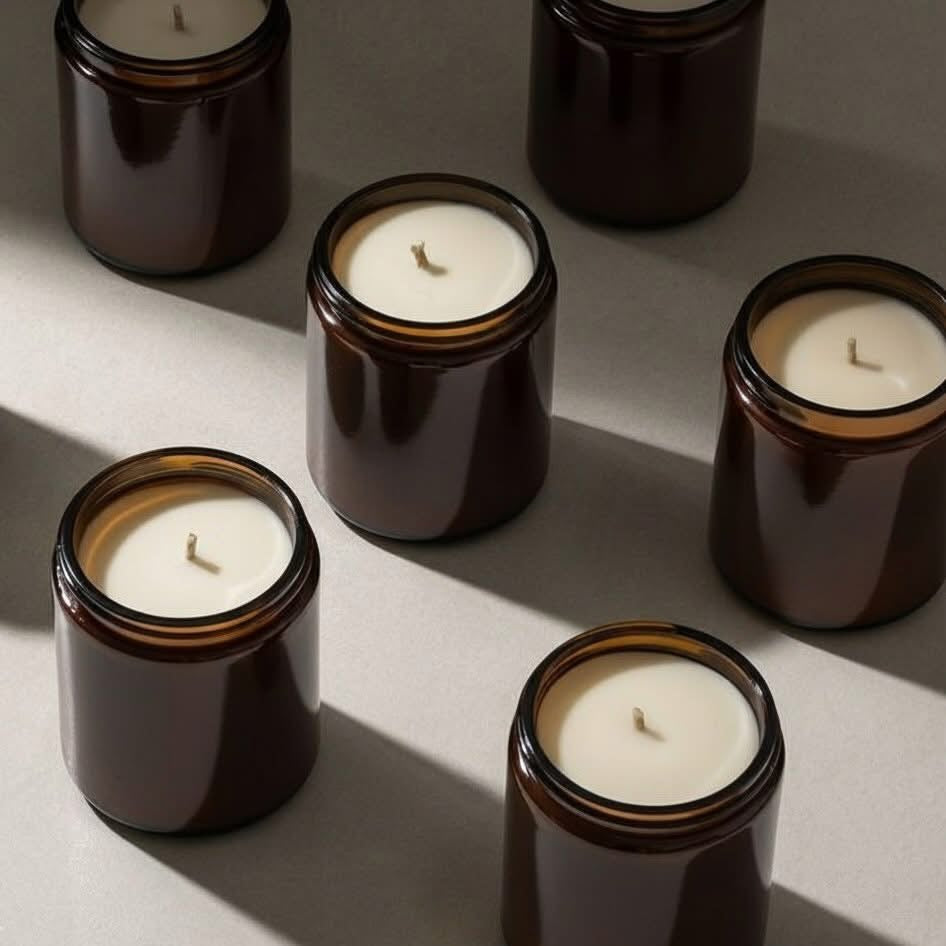 BLACK VANILLA + MUSK SOY WAX CANDLE 8.OZ